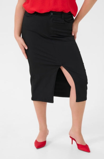 Kaffe Curve Black 5 Pocket Pencil Skirt