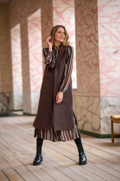 ICHI Long  Brown SL Vest