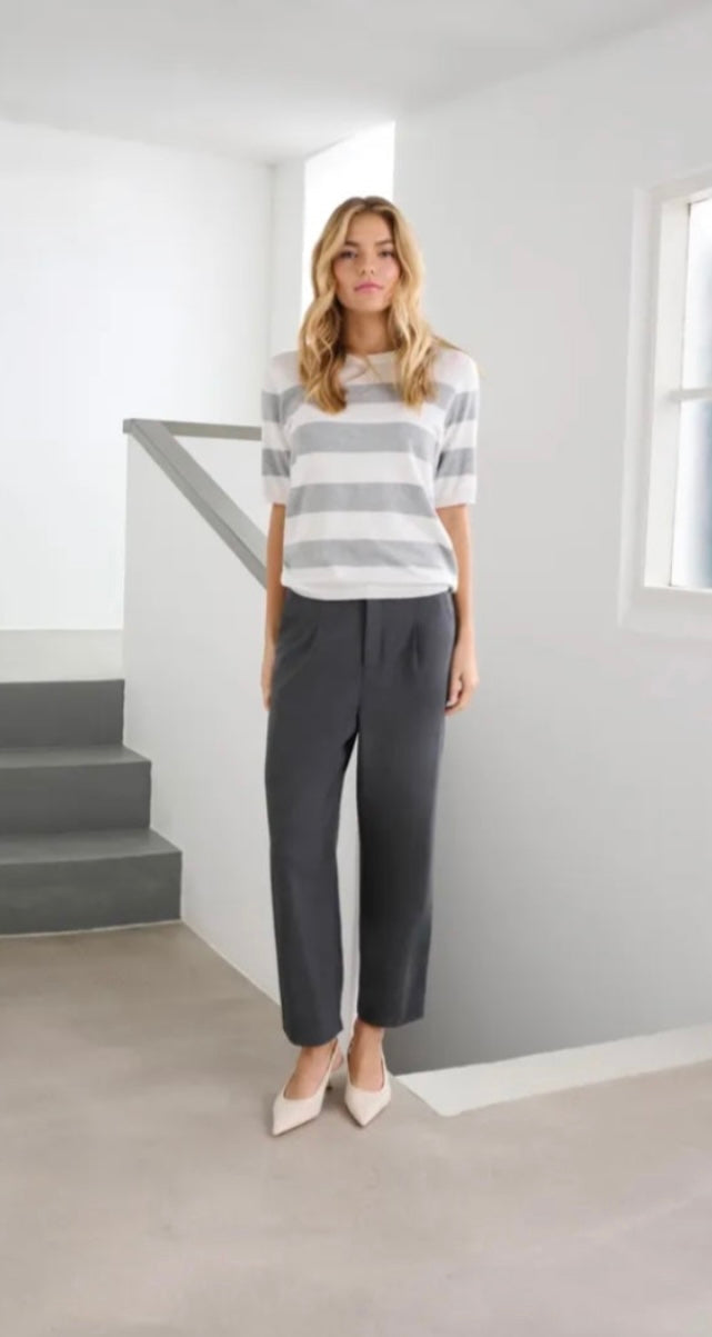 Kaffe Dark Grey Ankle Pant