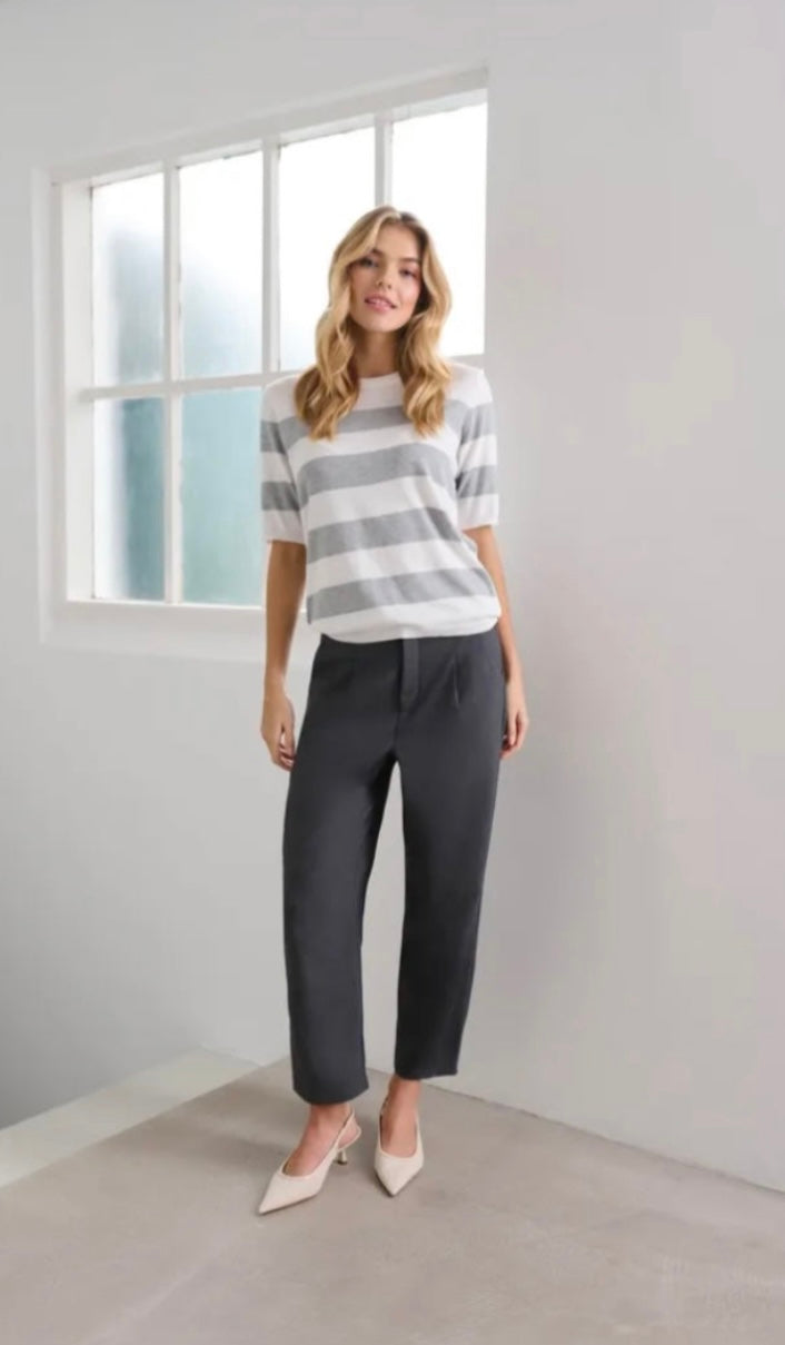 Kaffe Dark Grey Ankle Pant