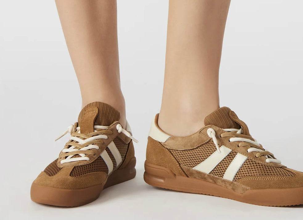 Steve Madden Verdict Tan Lace Up Sneakers