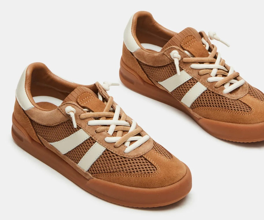 Steve Madden Verdict Tan Lace Up Sneakers