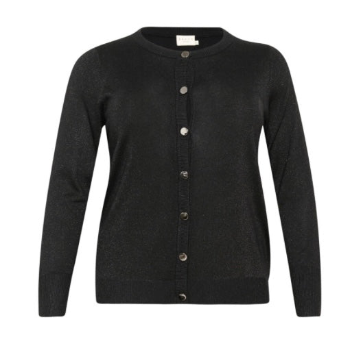 Kaffe Curve Lurex Buttoned Cardigan