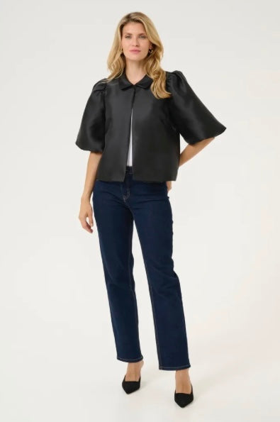 Culture Black Bubble Sleeve Jacket